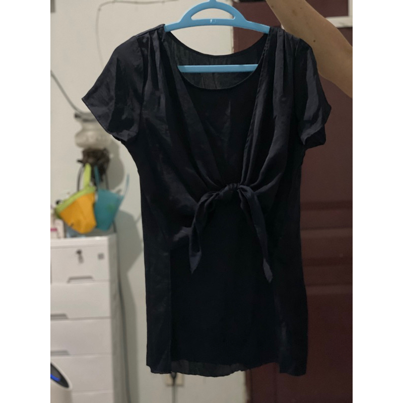 Baju kemeja miniDress Blouse batik branded wanita murah preloved bekas