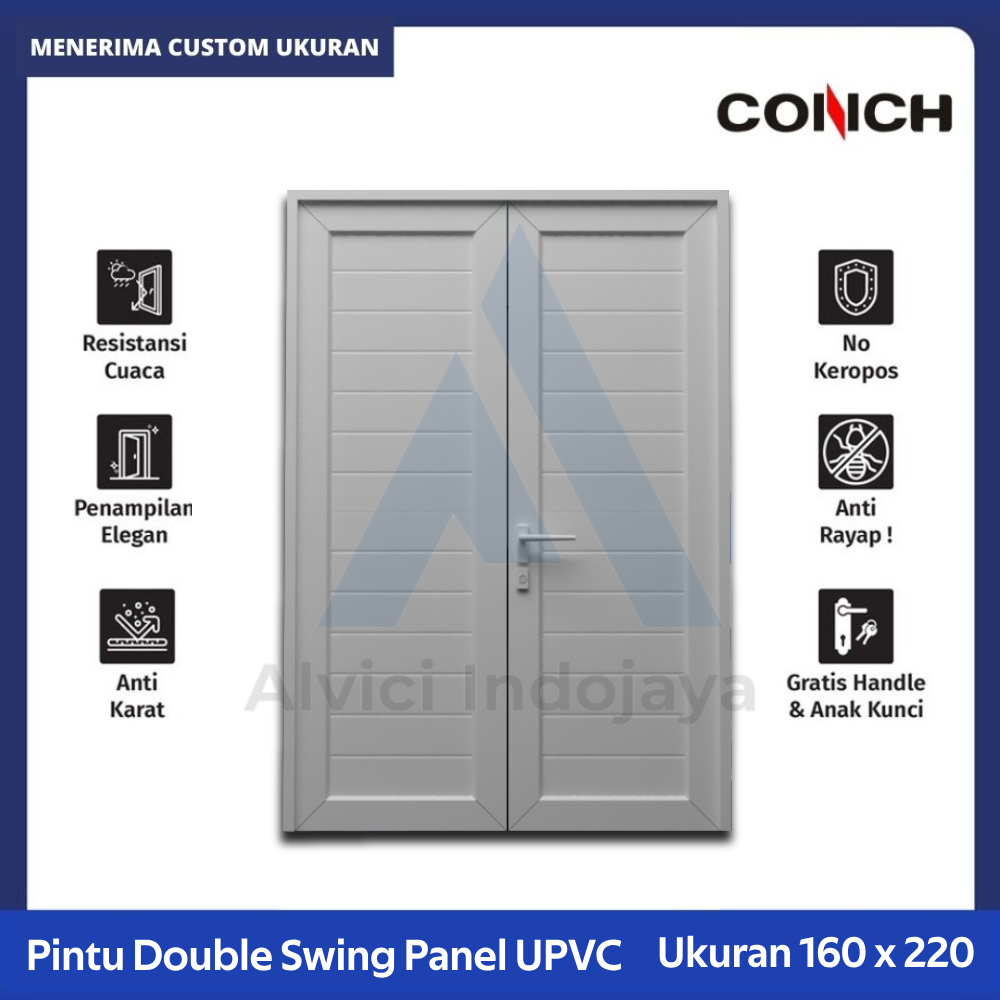 Pintu Utama UPVC CONCH Double Swing