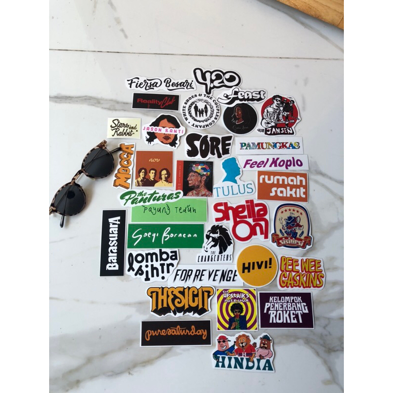 Sport Sistem Stiker Pack Band Indo Aesthetic For Revenge Pamungkas Sheila 420 Upstair Jason Ranti