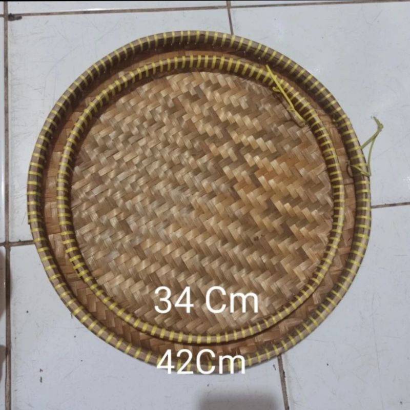 Tampah Bambu jawa ukuran kecil/ Tampah bambu kuat dan rapih ukuran 34 , 36 , dan 42 cm