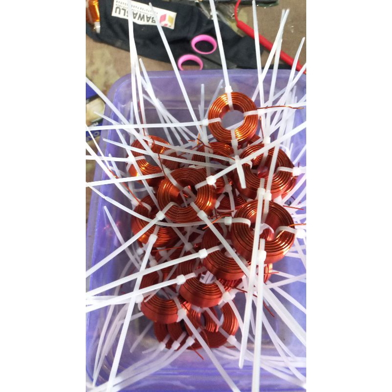 induktor ,coil, lilitan crossover pasif 0.15mh 1.2mm