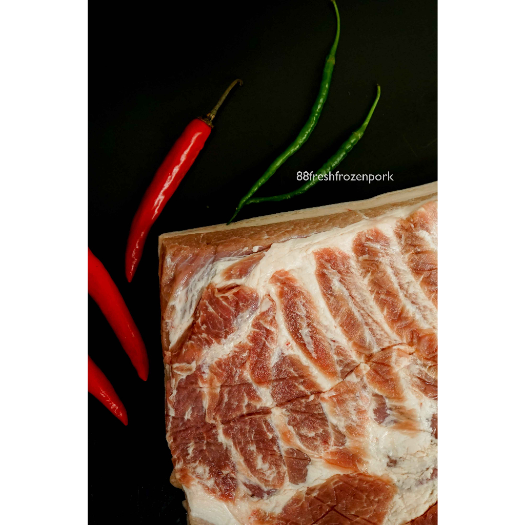 

BAH Daging babi samcan kulit kembang PREMIUM (BABI ORGANIK) ( Lokal - Bali )