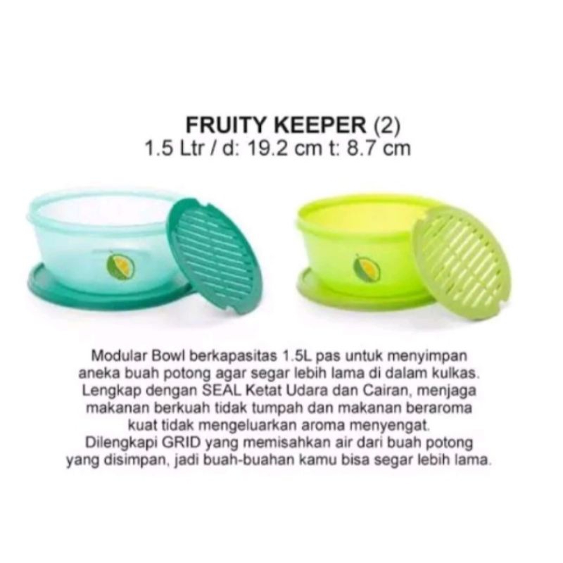 fruity keeper tupperware (1pcs) fruit fruity tupperware