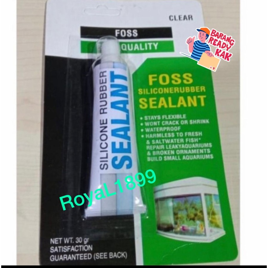 Foss Sealant Lem Kaca Silikon Aquarium