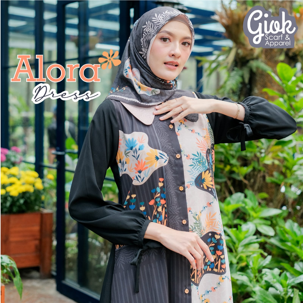 Dress Alora by Giok Apparel - Gamis Printing