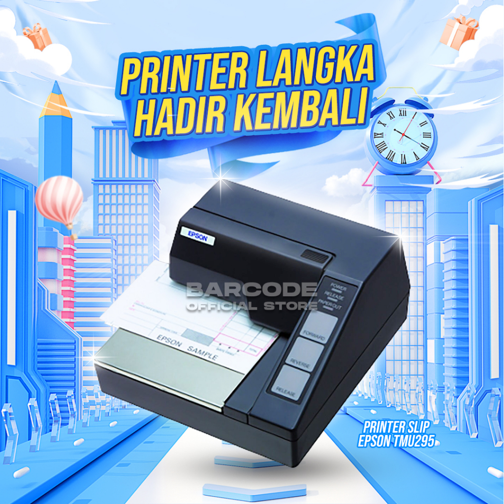 Printer Epson TM-U295 Dot Matrix 7 Pin