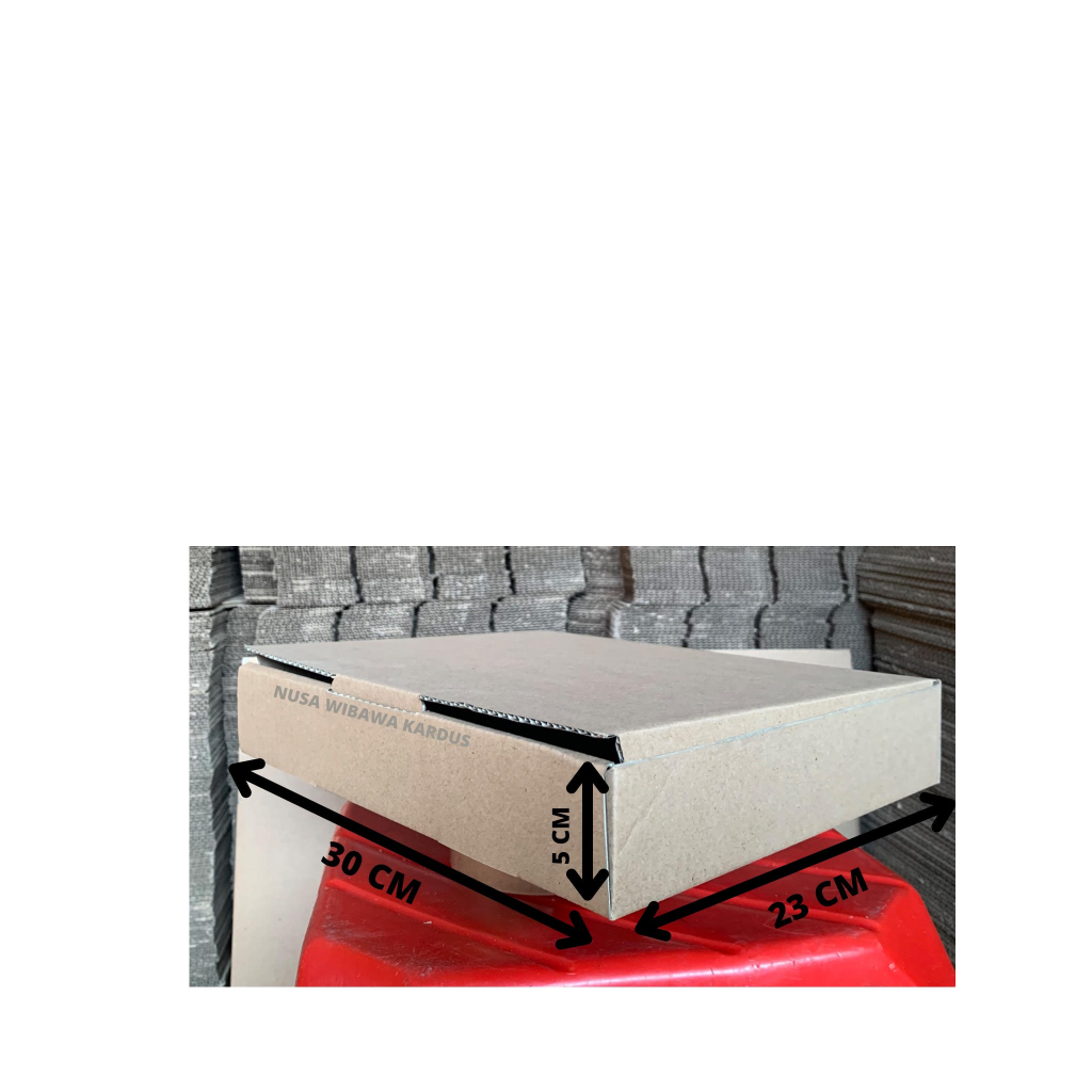 

kardus box kotak pizza diecut 30x23x5cm