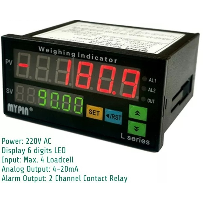 6 Digit Loadcell Indicator Controller Load Cell Transmitter