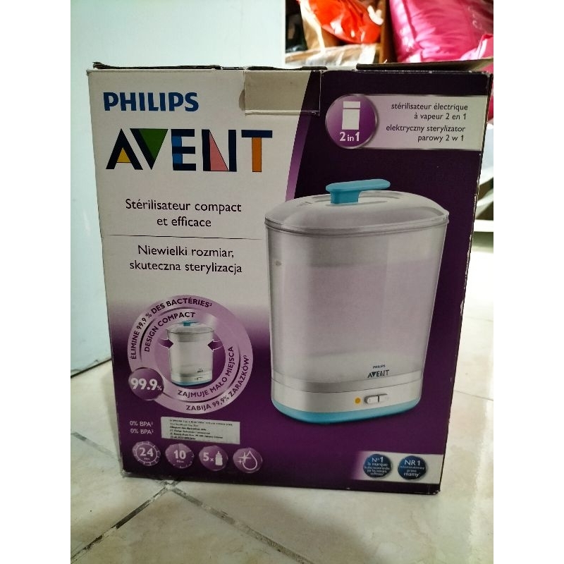 PRELOVED Philips Avent 2in1 steam & steril botol susu bayi