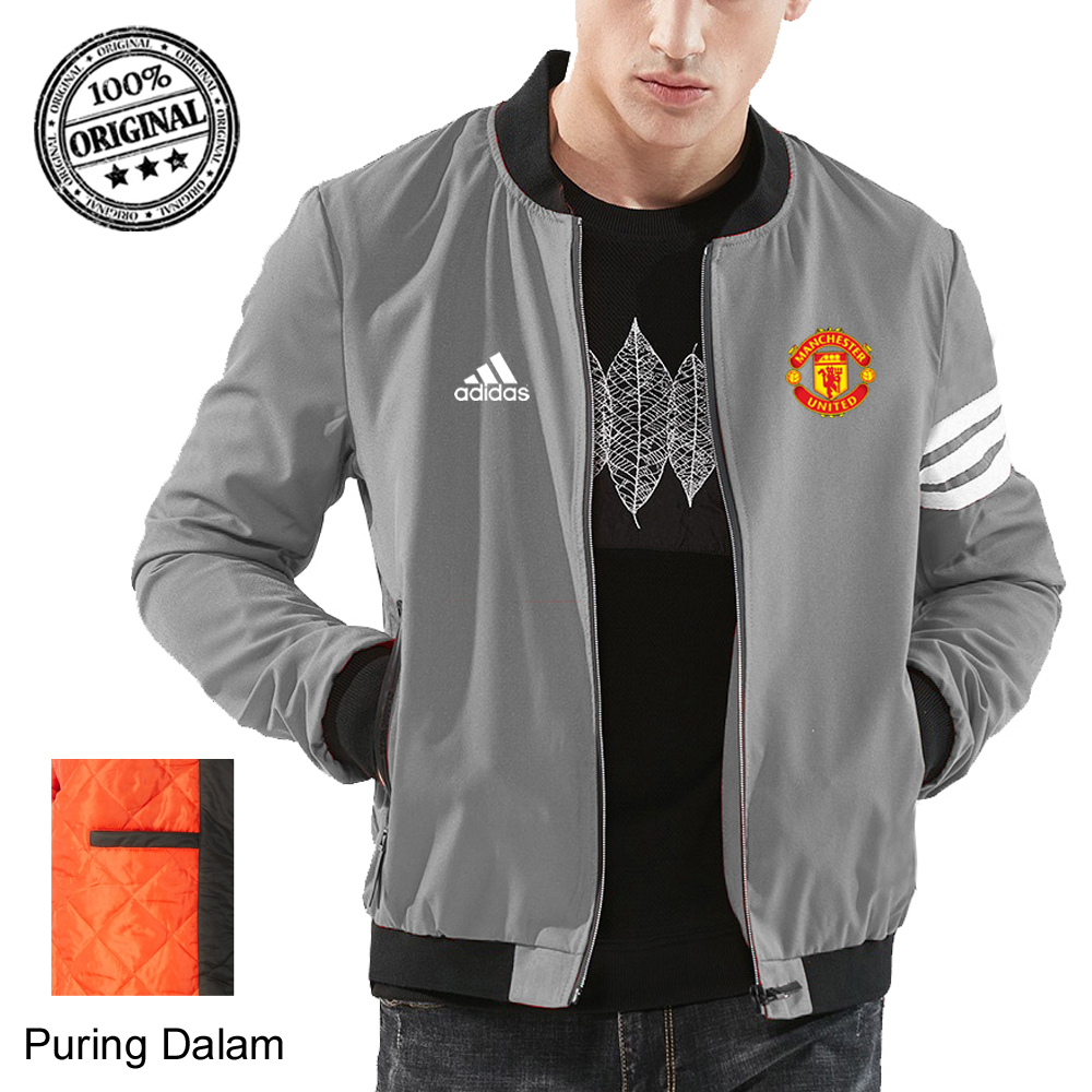 Jaket Pria Jumbo Machester United S M L Xl Xxl Xxxl Xxxxl Xxxxl Jaket Pria Keren Jaket Parasut Pria 