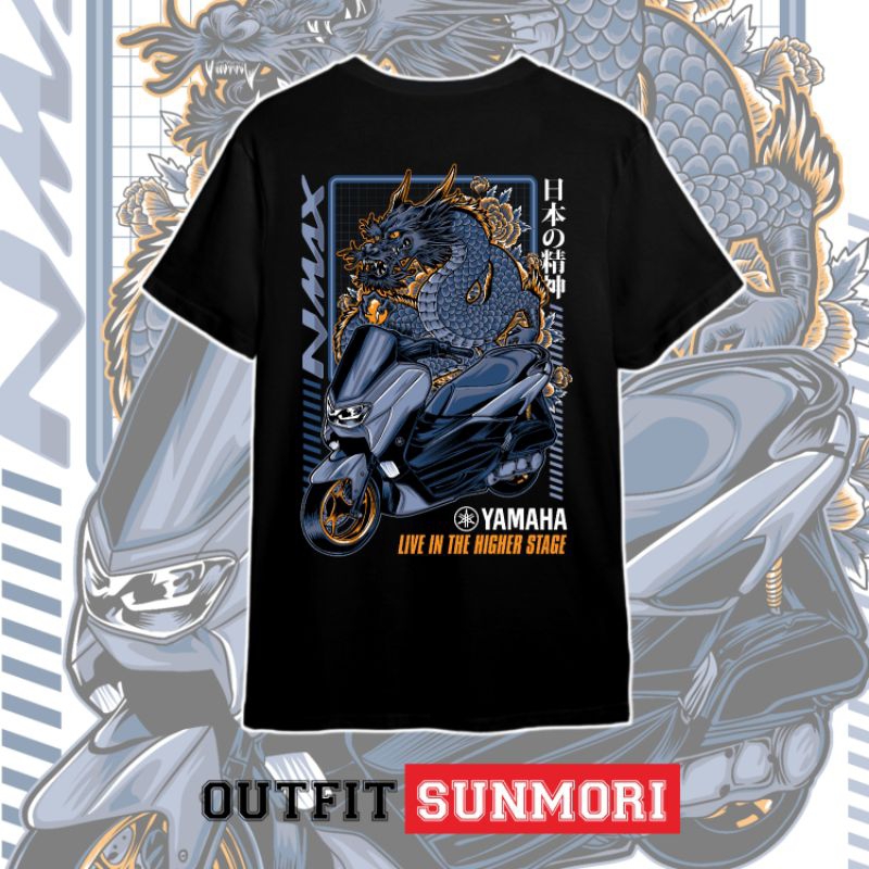 KAOS YAMAHA NMAX 150 SUNMORI DRAGON MODIFIKASI SIMPLE RACING