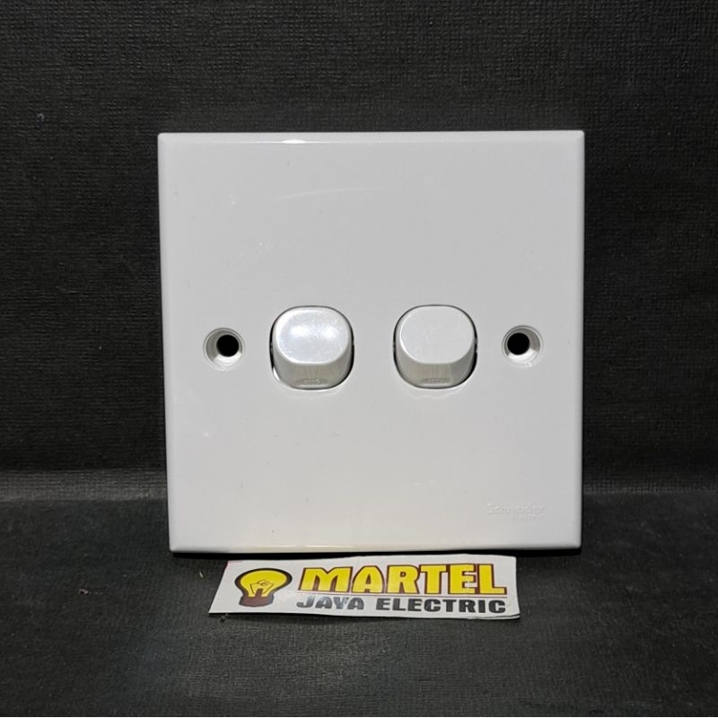 Saklar seri clipsal schneider classic 2 gang