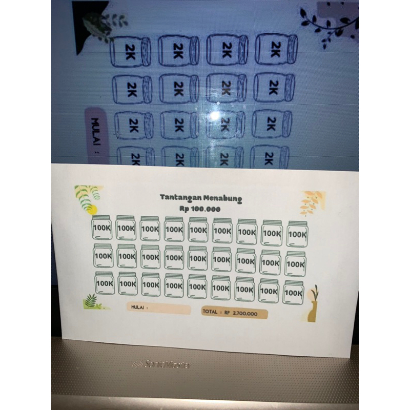 

FLOWER (MIN 5 PCS)TANTANGAN MENABUNG SAVING AMPLOP