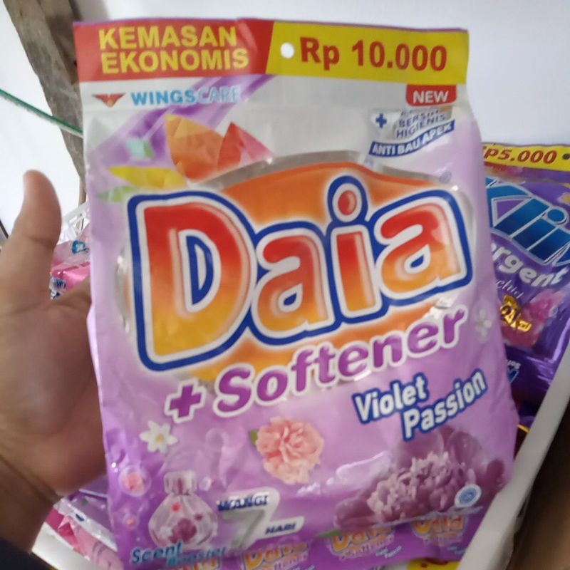 daia+softener/Rp10000/deterjen/deterjen bubuk/daia bubuk