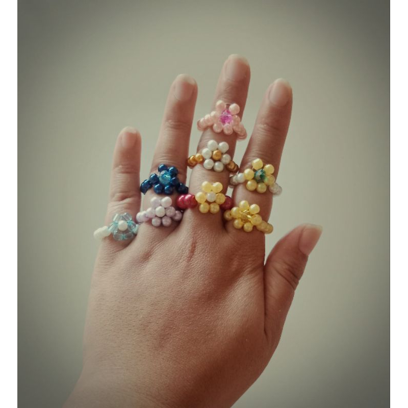 Cincin korea manik-manik lucu / souvenir wedding