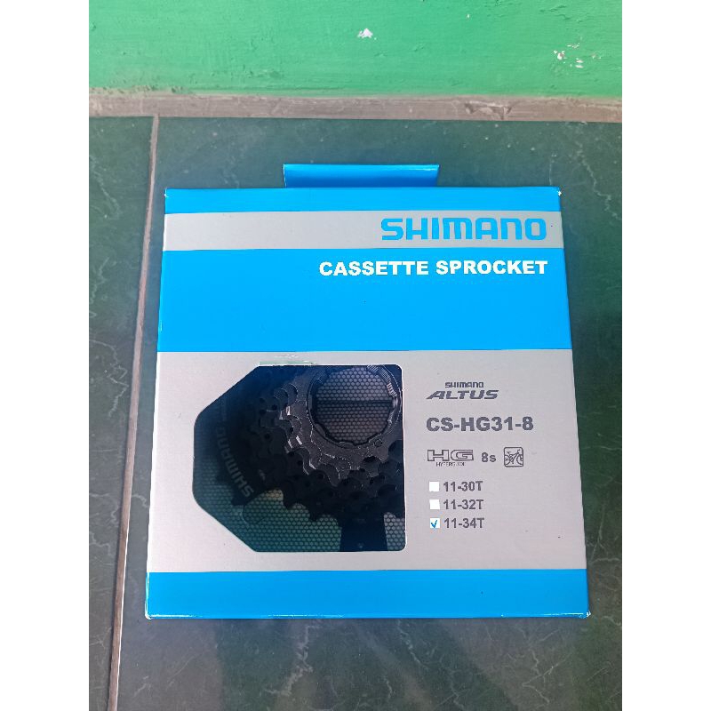 Sprocket Cassette Shimano Altus CS-HG31-8 8 Speed 11-34 Sprocket shimano 8 speed