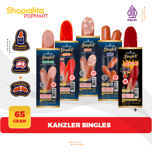 

Kanzler Sosis Singles Original Keju 65 gram