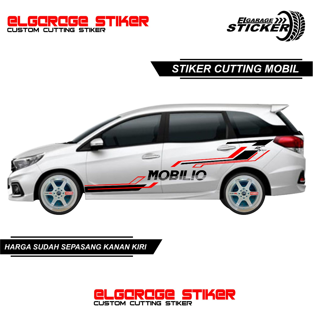 Stiker mobil honda mobilio stiker cutting variasi body samping all mobil honda mobilio