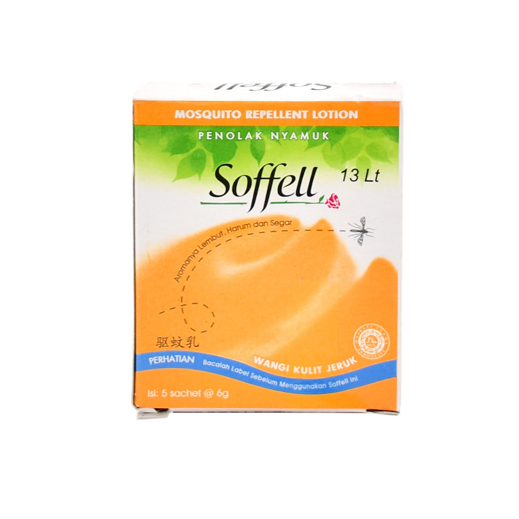 Soffell Orange / Sofel / Sofell / Soffell Lotion Anti Nyamuk 1 Sachet