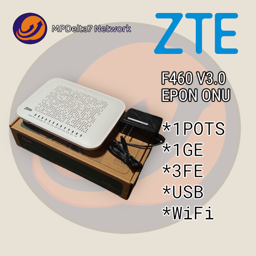 ONU EPON - ZTE F460 V3.0 - Internal Antena