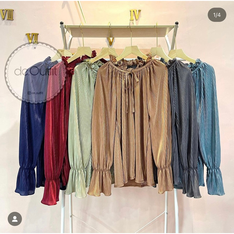 blouse import bkk/ blouse plisket bangkok murah/blouse plisket premium bangkok