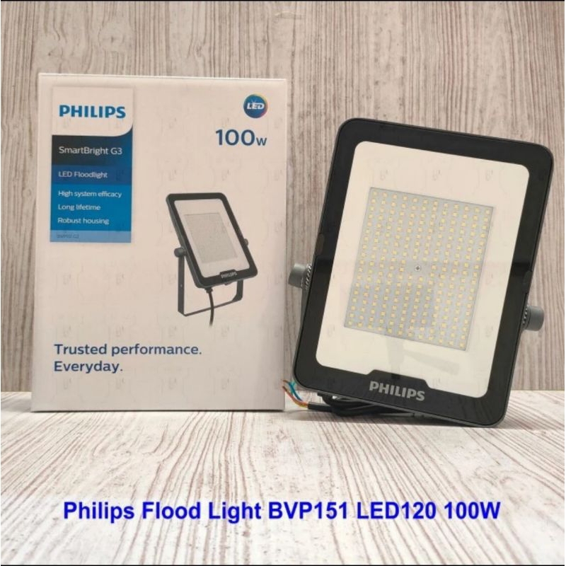 Kap lampu sorot led Philips BVP151 100 watt 100w lampu sorot floodlight led Philips 100 watt 100watt