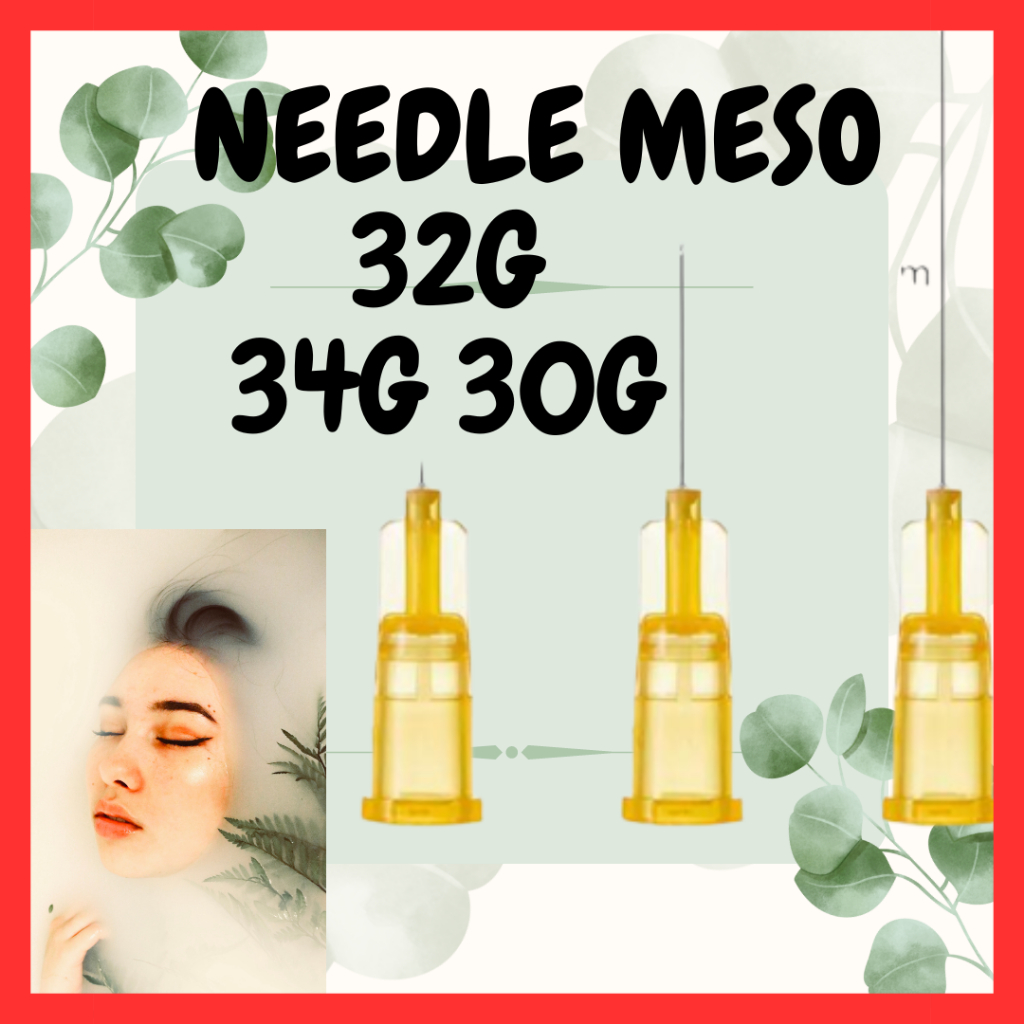 Meso Needle Ecer 30G 32G 34G 4MM 13MM Needle Messo Needle Botox Needle Skinbooster Mesoterapi 32G 4M