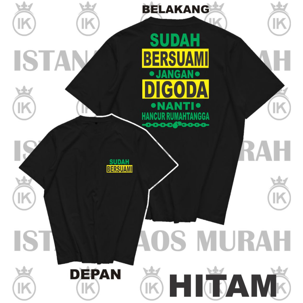 KAOS VIRAL SUDAH BERSUAMI/KAOS COD UNISEX
