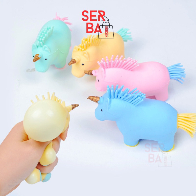 SG-New Arrival Mainan Squishy Unicorn Macaron Pastel Mainan Pencet Anti Stress