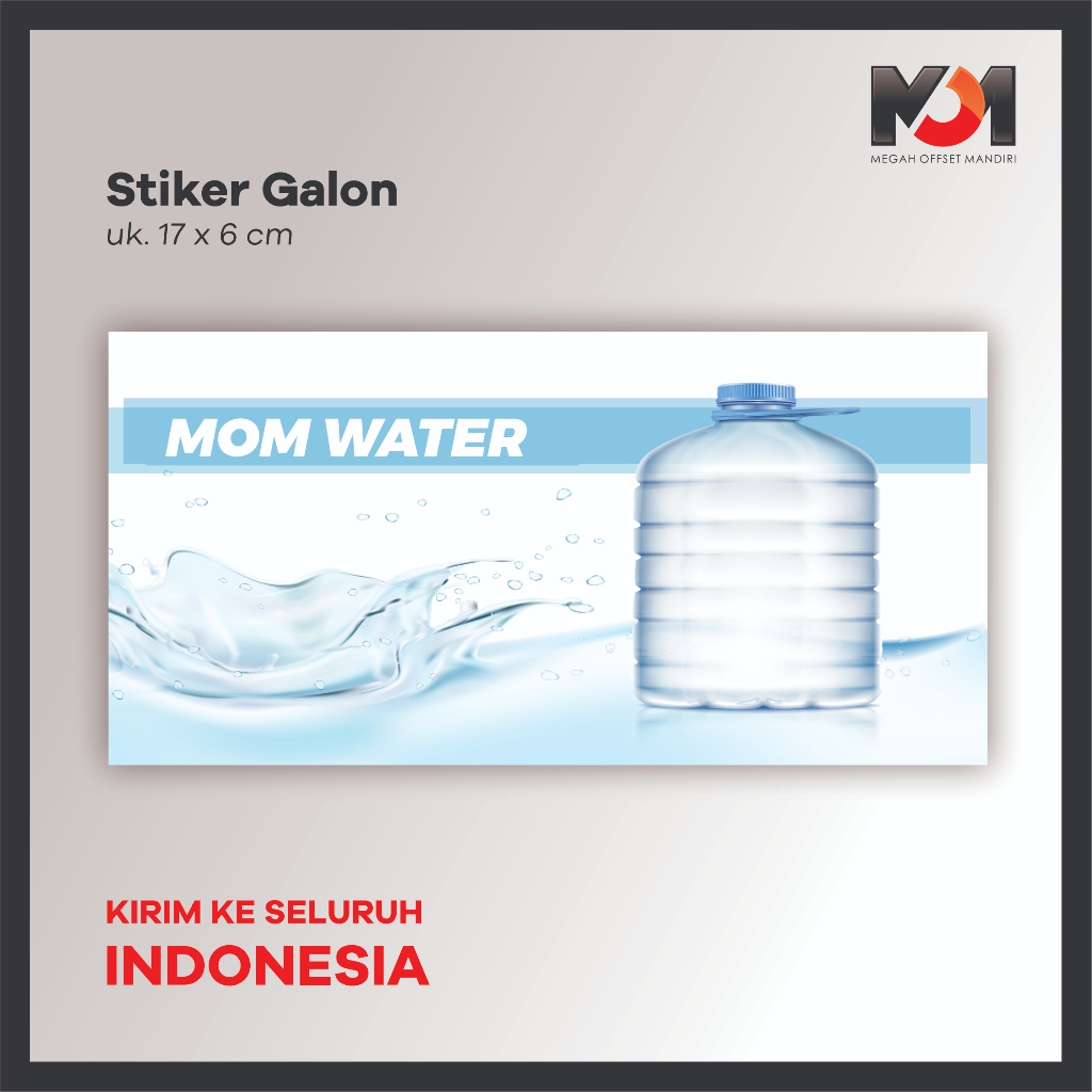 

STIKER LABEL GALON/BOTOL AIR MINERAL UK. 15,5 X 6 | UK. 3 X 7 CM