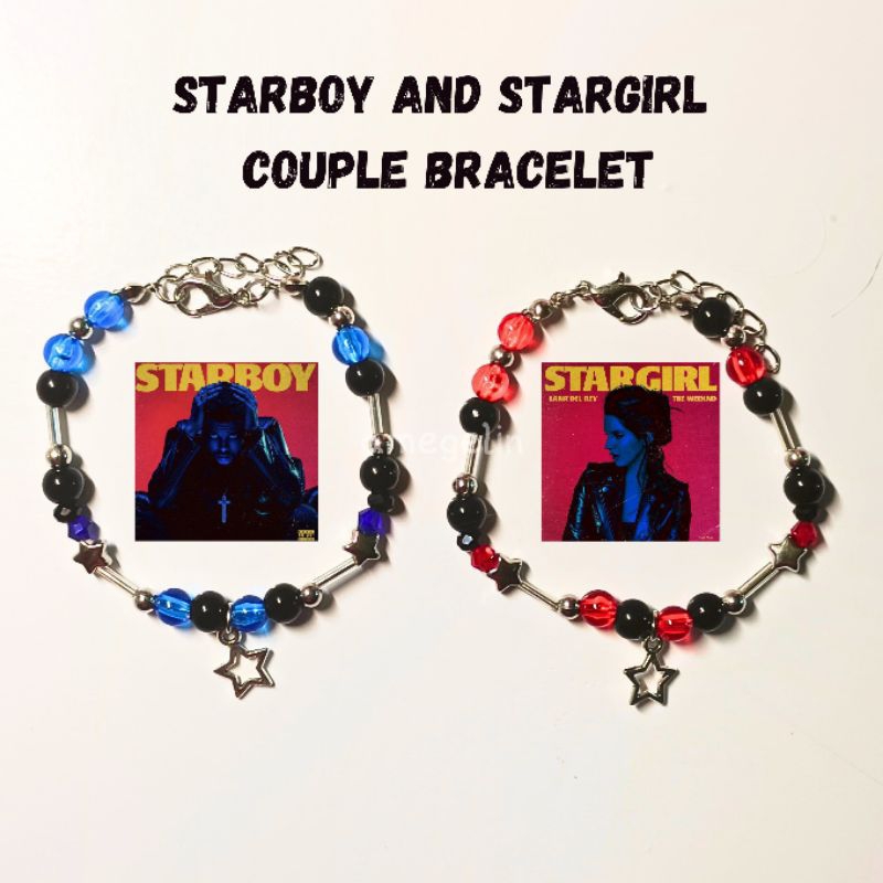 starboy and stargirl beads bracelet by amegelin | gelang couple aesthetic y2k grunge lana del rey an