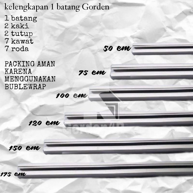 batang rell gorden bagus dan murah