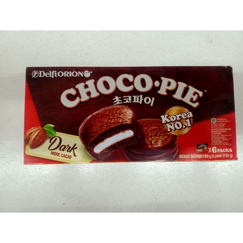 

Delfi Orion choco pie dark 180gr ( isi 6pc)