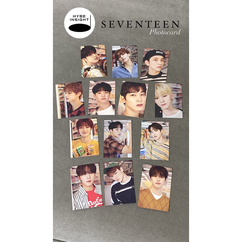 SEVENTEEN OFFICIAL PHOTOCARD HYBE LABEL HYBE INSIGHT RARE PC SCOUPS JEONGHAN JOSHUA JUN HOSHI WONWOO