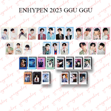 [PO / SET] ENHY 2023 GGU GGU PACKAGE PHOTOCARD FAN MADE UNOFFICIAL YANGPASHOP SUNGHOON JAY JUNGWON