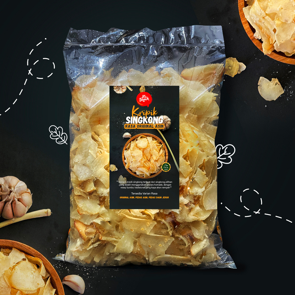 

Yasnack Keripik Singkong Original Gurih/Kripset/500gr