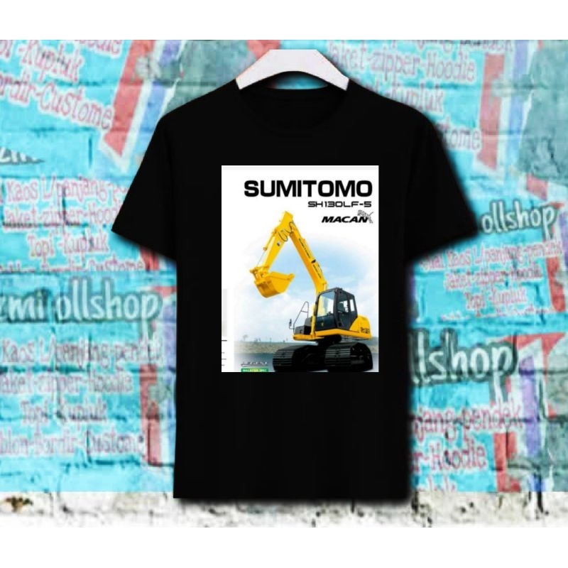 Kaos Excavator sumitomo macan/ kaos alat berat/alat tambang