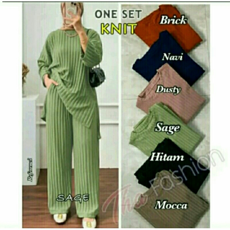ONE SET TUNIK KNIT/ SET TUNIK KNIT JUMBO