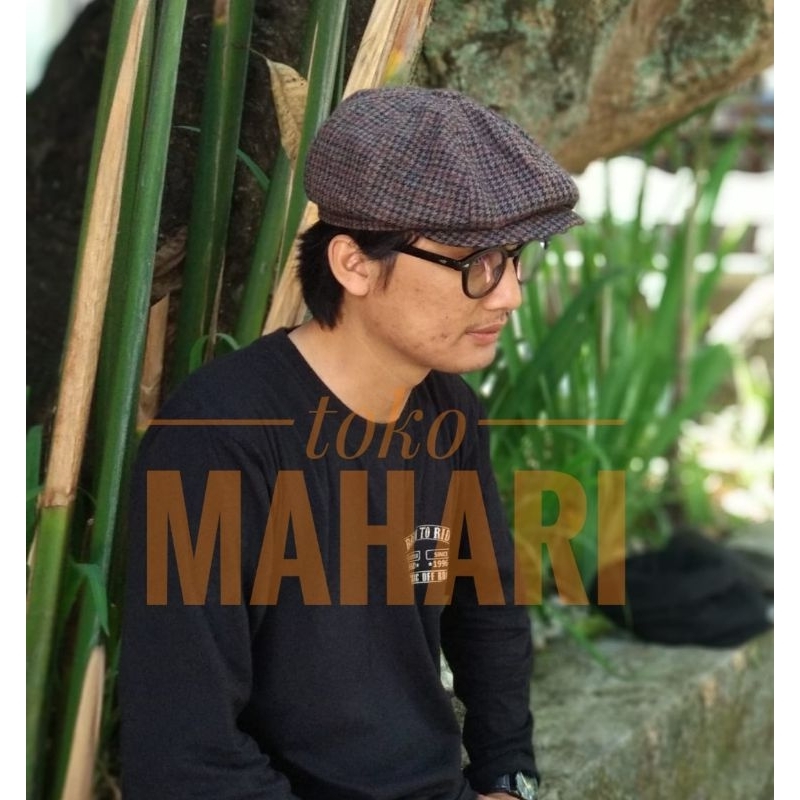 gatsby hat / topi newsboy / topi seniman / topi sutradara / flatcap