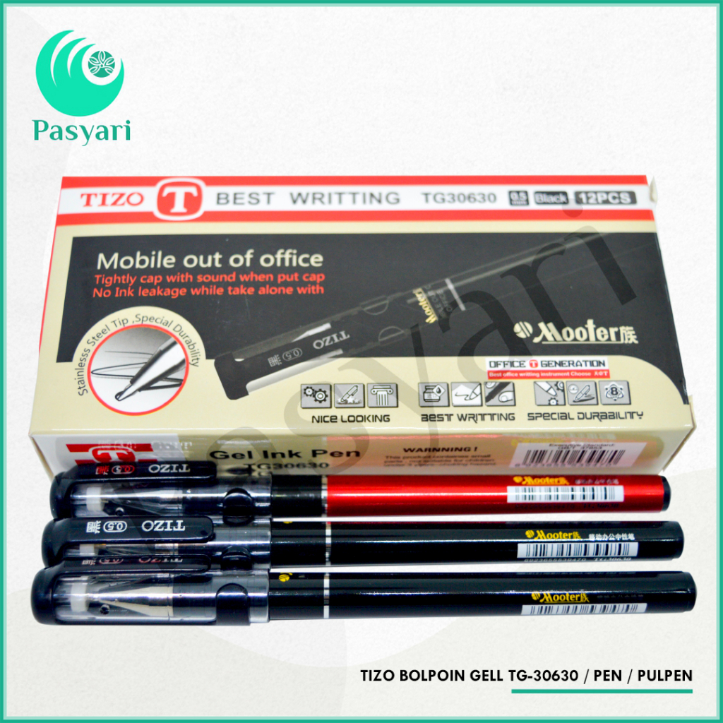 

TIZO BOLPOIN GELL TG-30630 / PEN / PULPEN (1 PACK)