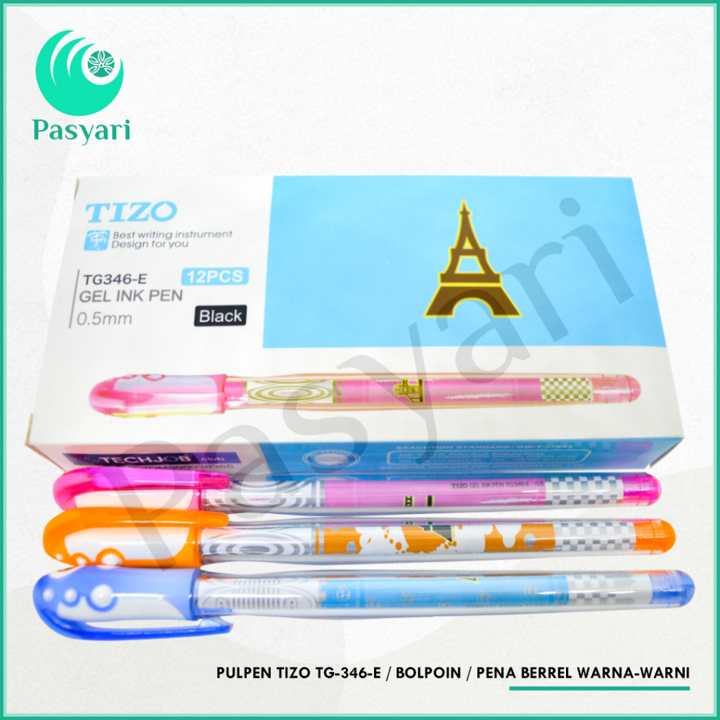 

Pulpen Tizo TG 346 B / Bolpoin / Pena Berrel Warna-Warni