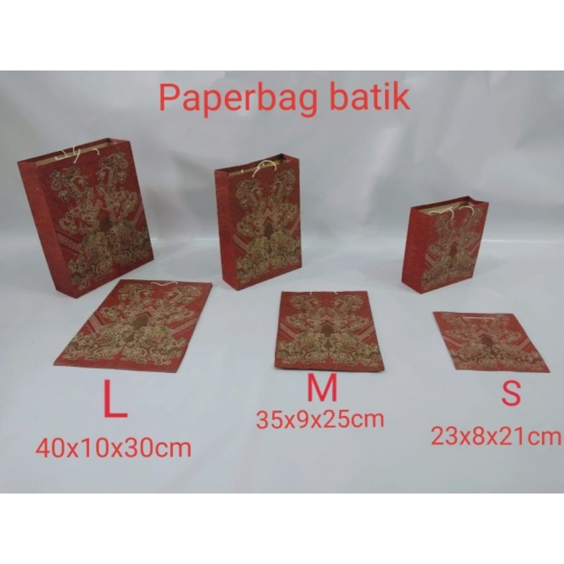 

PAPER BAG/TAS TALI SEPATU MOTIF BATIK ISI 12 PCS