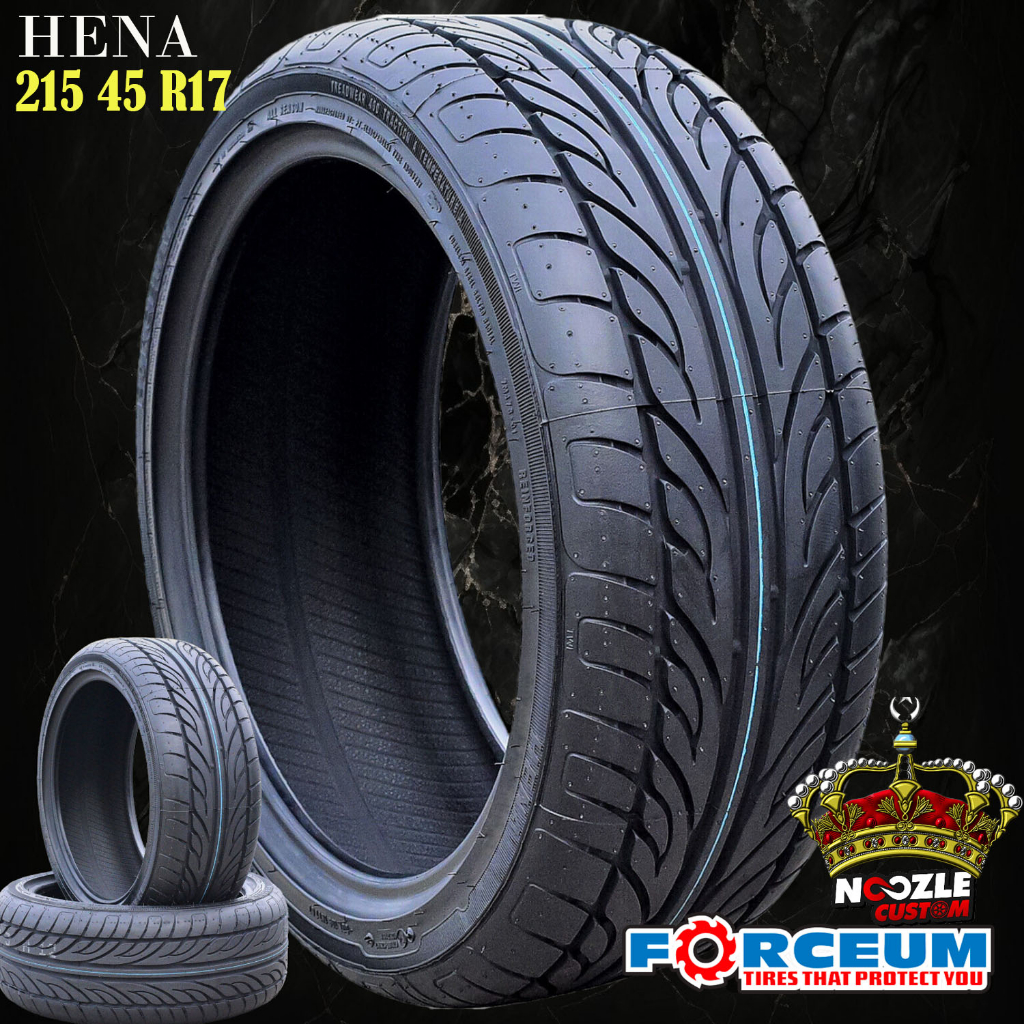 BAN MOBIL 215 45 R17 MEREK FORCEUM BAN LUAR RING 17 TUBLES BERKUALITAS