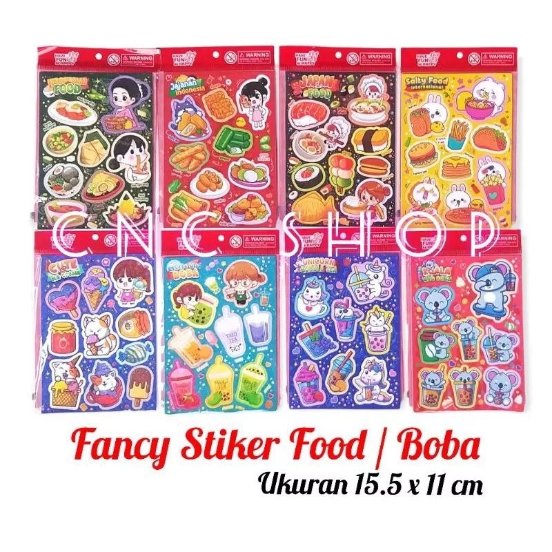 

Stiker Gambar Fancy / Food / Boba Series Bahan Spons Murah