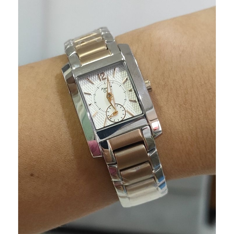 Jam Tangan Wanita Alexandre Christie AC 8533 LS SVBZ SILVER BRONZE  Original