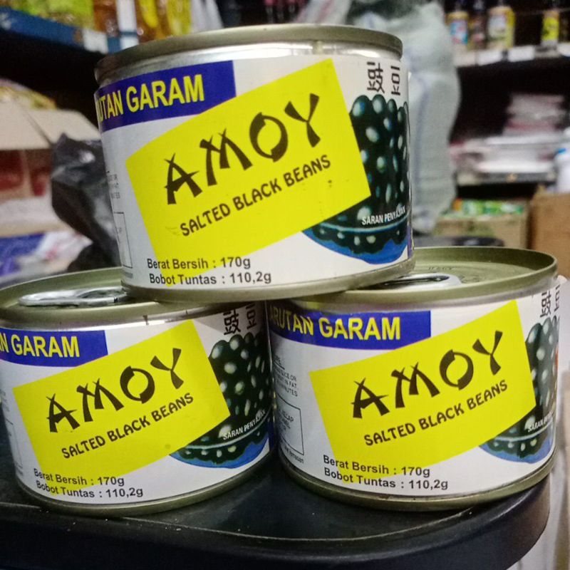 

Tausi amoy/salted black beans 170 gr/kacang hitam