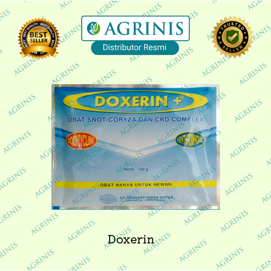 Doxerin Plus 100 gram Obat Unggas Ayam Snot Coryza CRD Pernafasan Complex Mensana