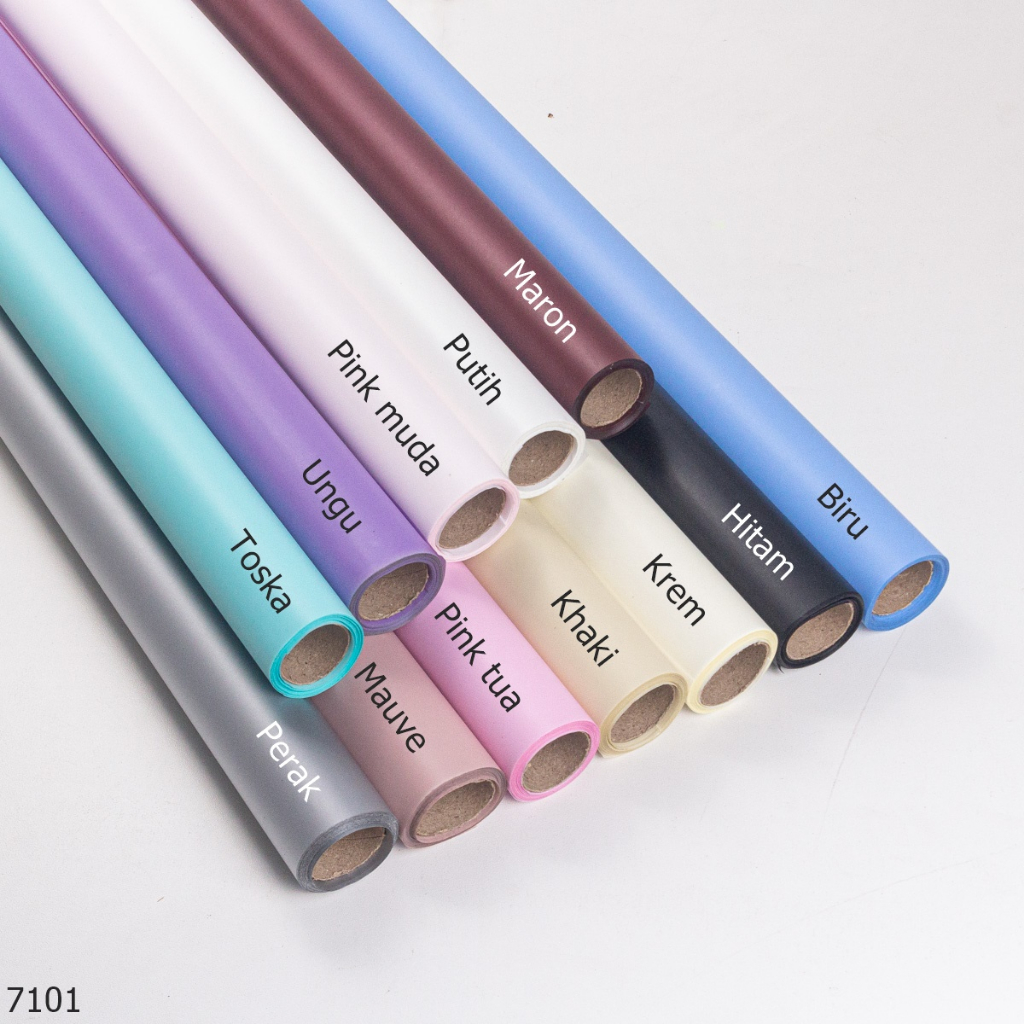 

[PER ROLL] Kertas Cellophane Polos 58 cm x 10 meter 7101