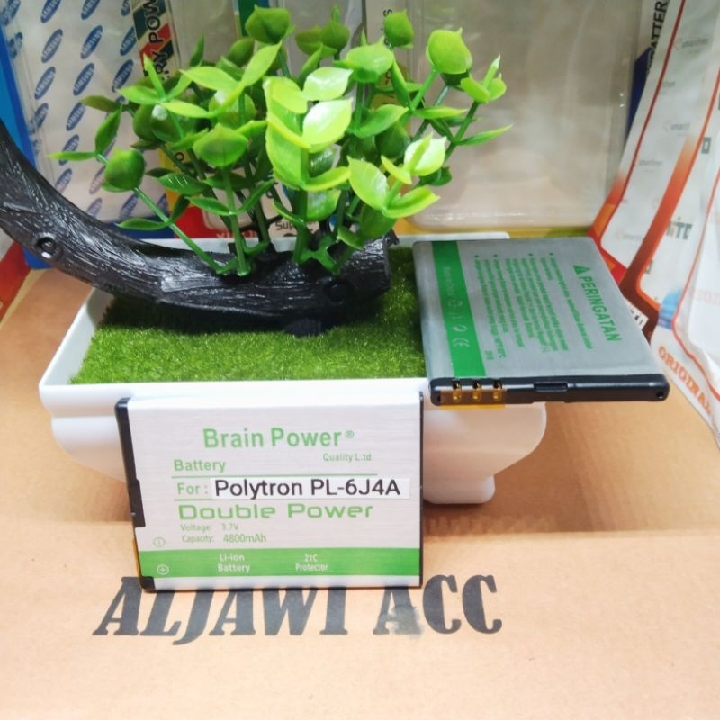 Baterai Bt Batre Battery Polytron C281 PL-6J4A C248 PL-5J4C  Double Power Battery