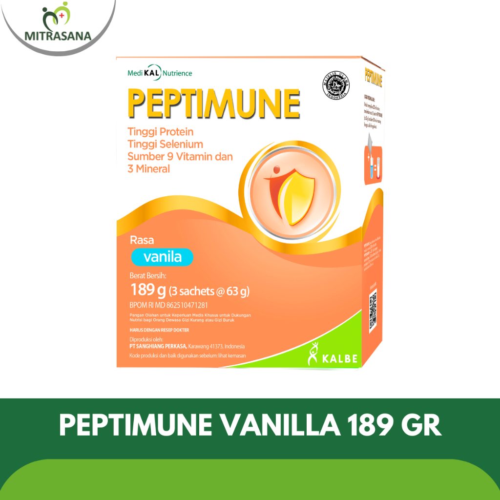 

Bundle 24 Box Peptimune - Nutrisi Optimalkan Sistem Imun Tubuh